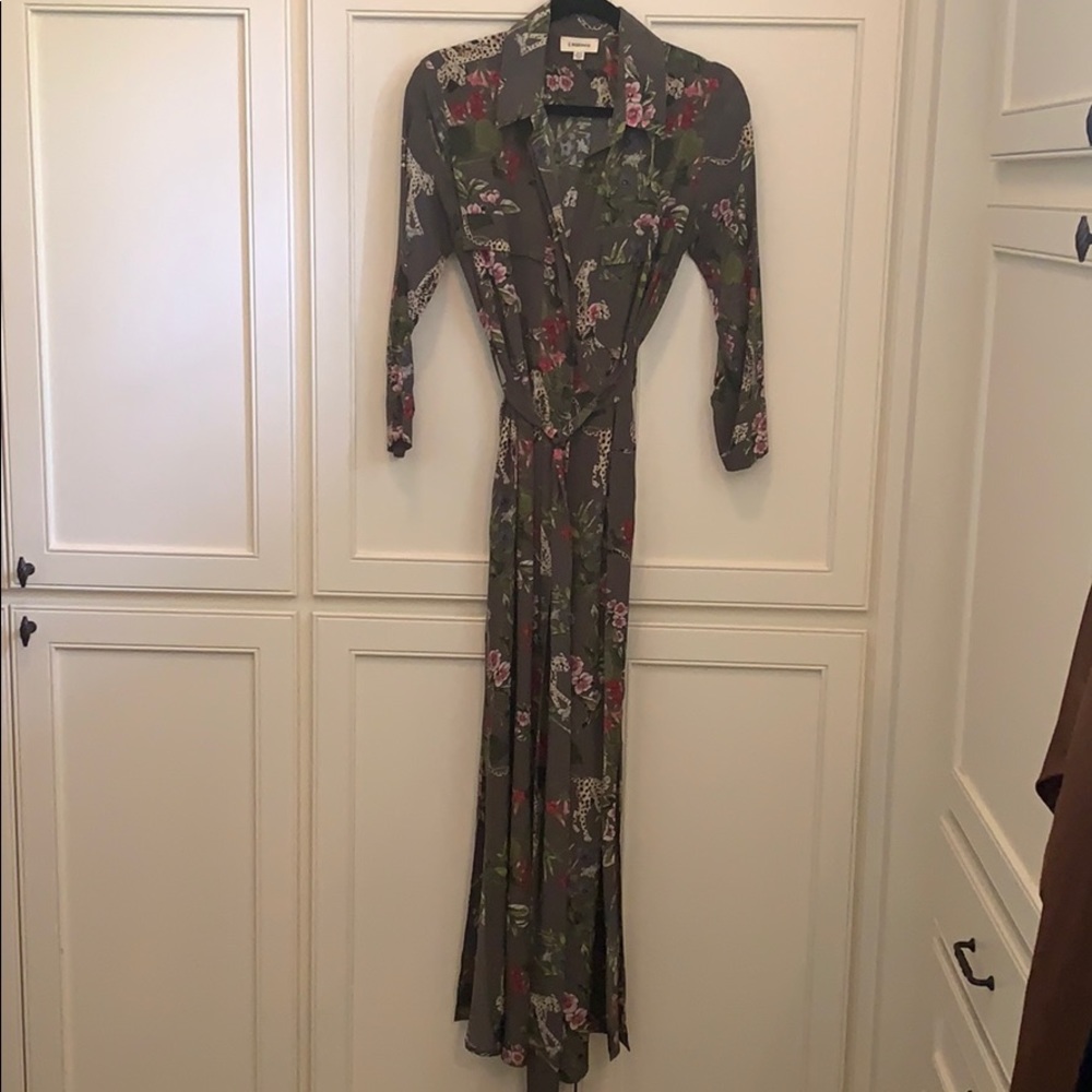 Size XS L’ Agence leopard print maxi dress